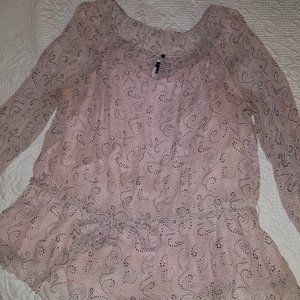 Alfani Woman sz 24 Soft Pink Peplum Blouse & Cami